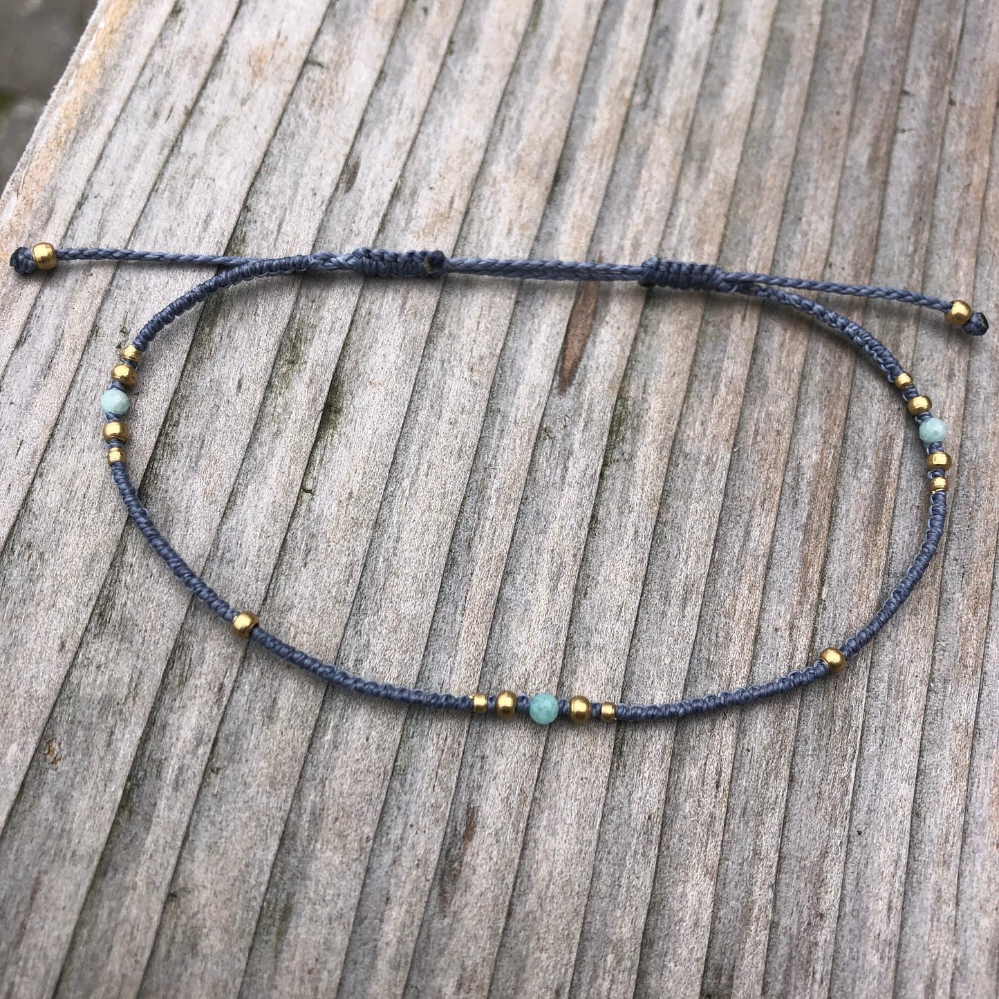 Fusskette mit Zirkonperlen