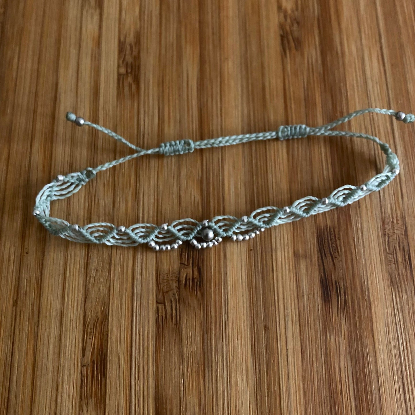 Fusskette mit Messingperlen