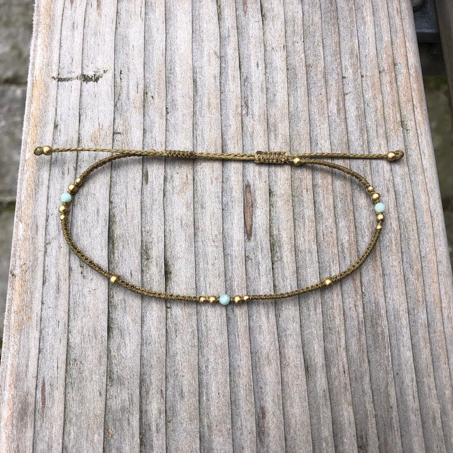 Fusskette mit Zirkonperlen