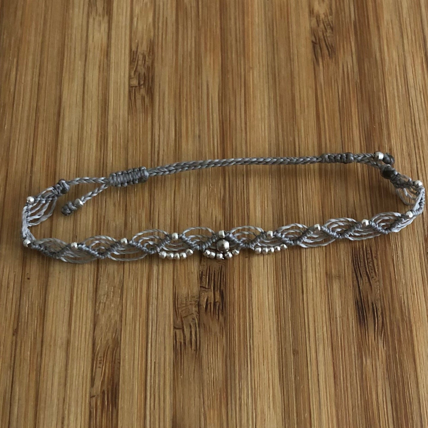 Fusskette mit Messingperlen