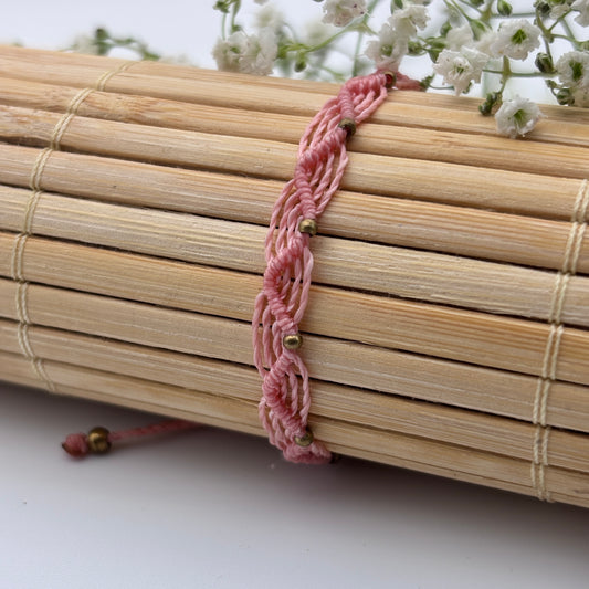 Wellenarmband Rosa