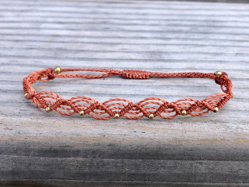 Wellenarmband Apricot