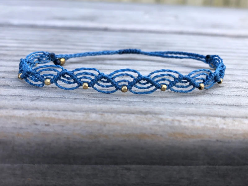 Wellenarmband Blau