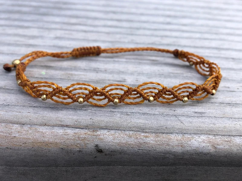 Wellenarmband Caramell