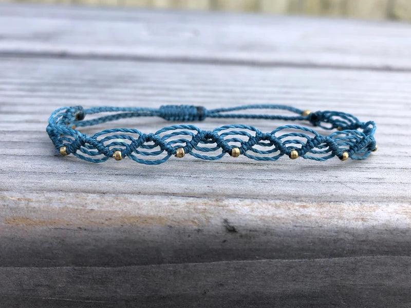 Wellenarmband Petrol