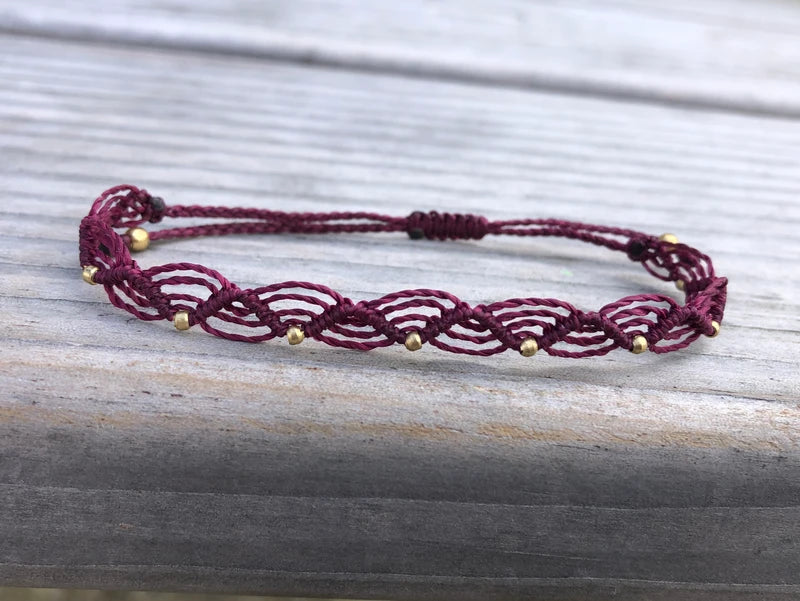 Wellenarmband Purpur