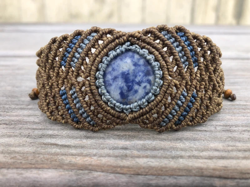 Makramee Armband mit Sodalith